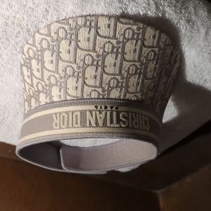 Dior Gray Oblique Visor Hat